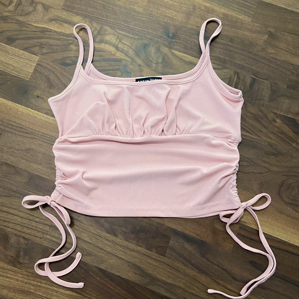 Shein pink cropped cami